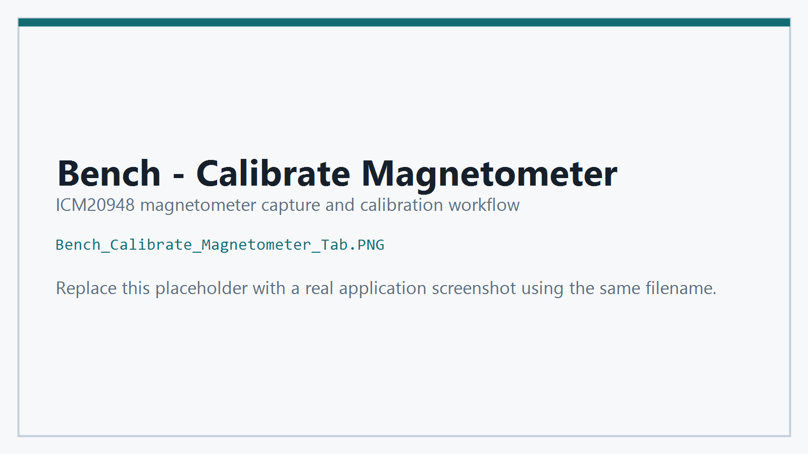 Bench Calibrate Magnetometer Tab screenshot